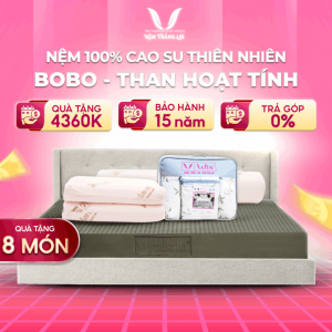 NỆM CAO SU 100% BOBO – THAN HOẠT TÍNH